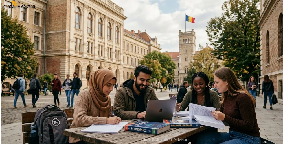 Diverse students study in Romania.