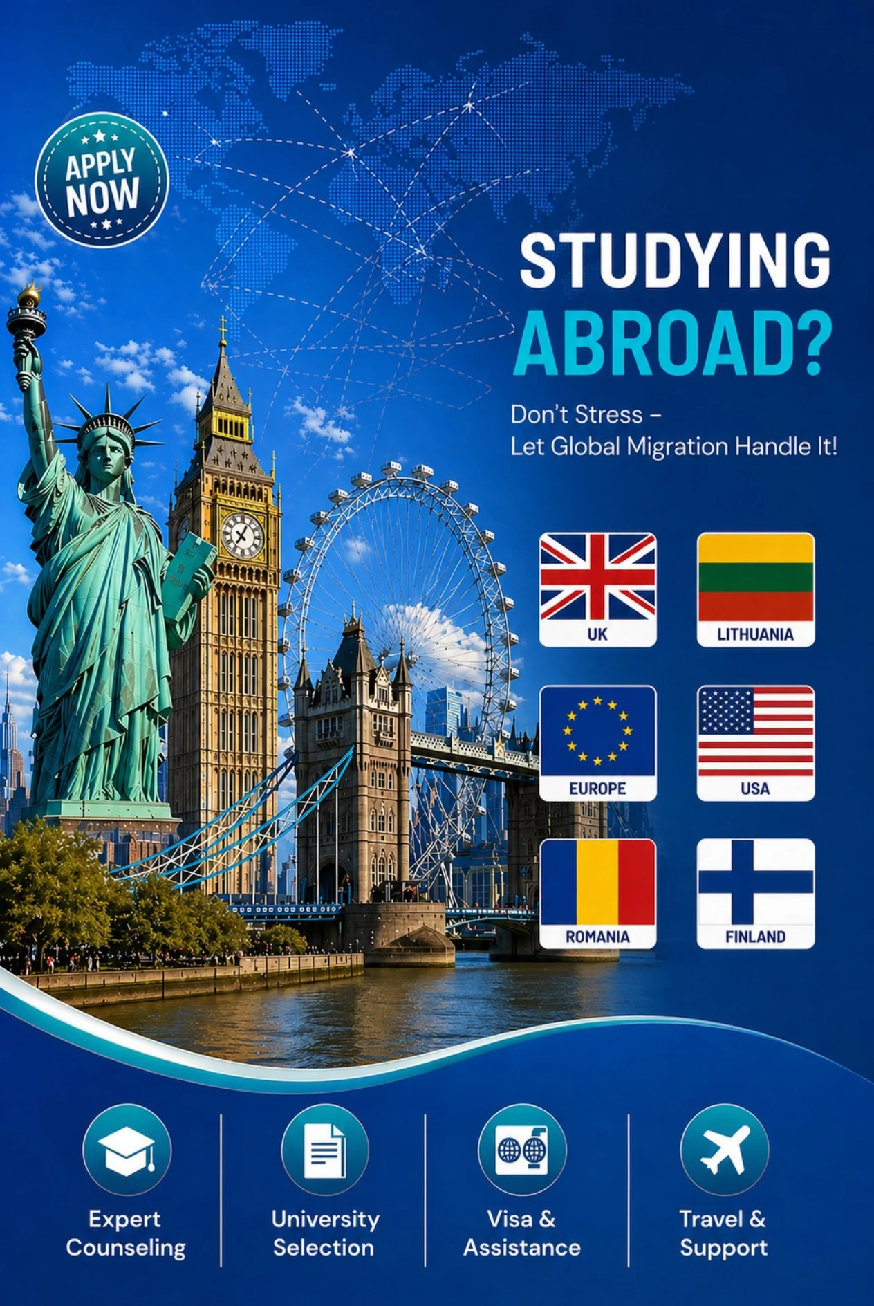study abroad mobile view banner