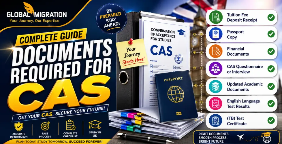 Documents Required for CAS