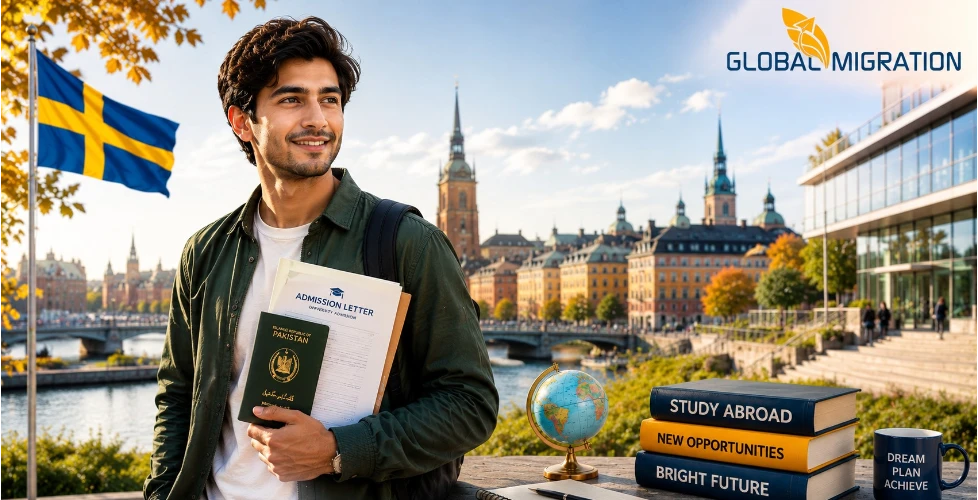 study in sweden from pakistam