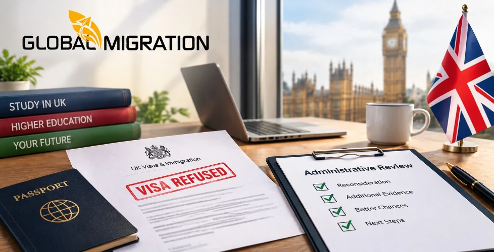 administrative review UK student visa