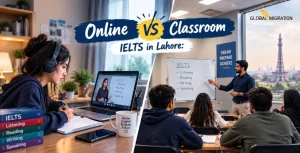 online vs classroom IELTS in Lahore