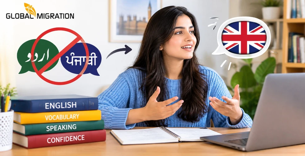 stop translating from Urdu to speak English fluently