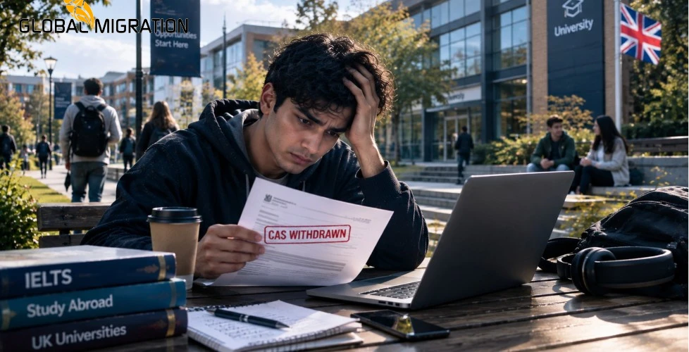 what to do if university withdraws CAS